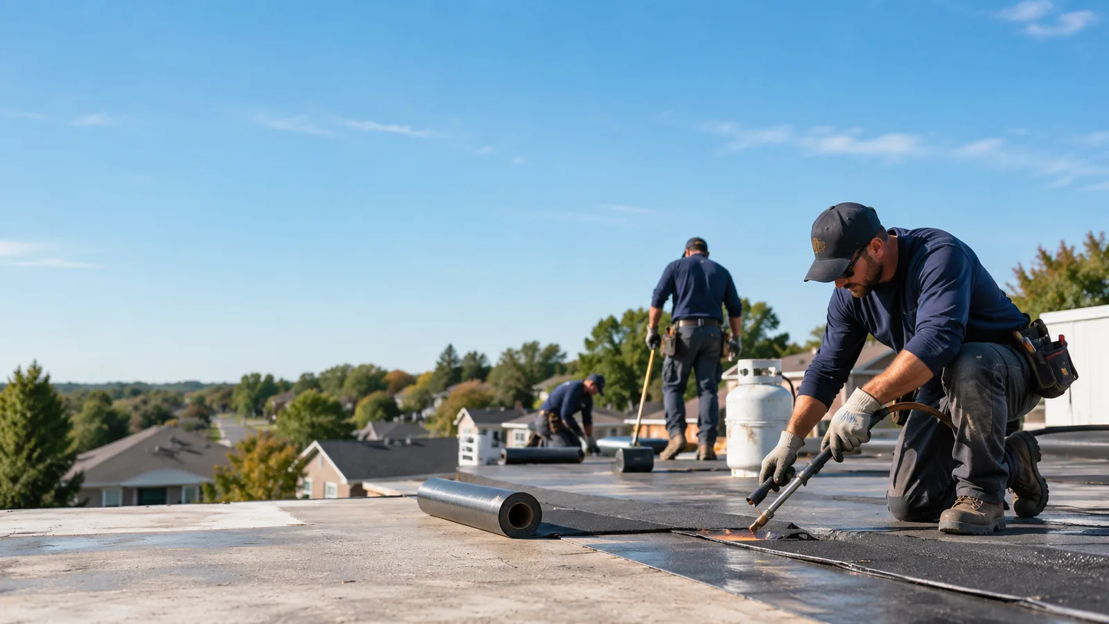 Flat Roof Leak Repair providers in Leo, IN